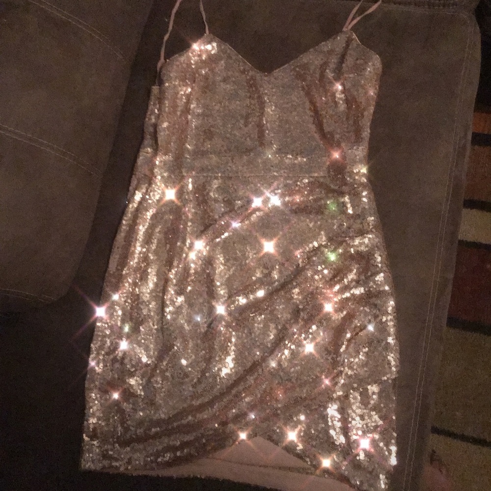 Gold dress